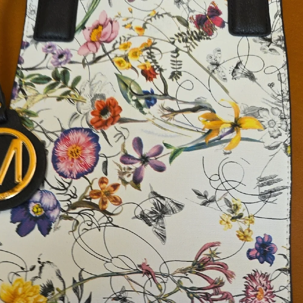 Marco Floral Brown and Black Women's Tote Bag